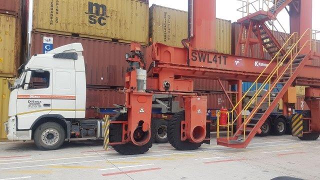 Container loading in port