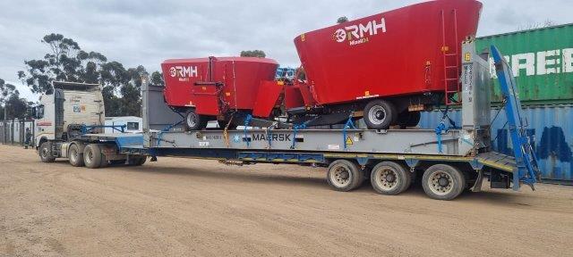 Loaded cargo truck